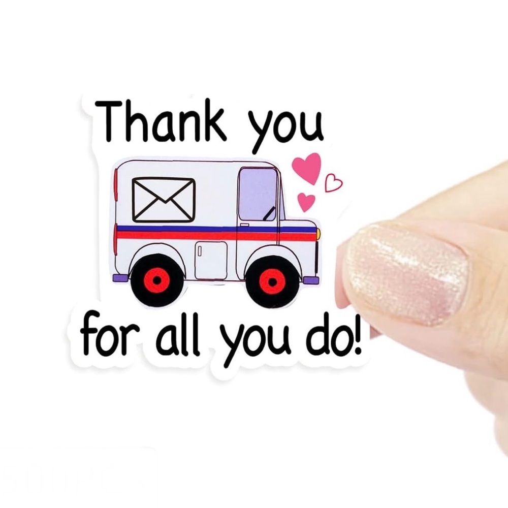 50 Postal Service Thank You Stickers - Picture 3 of 4